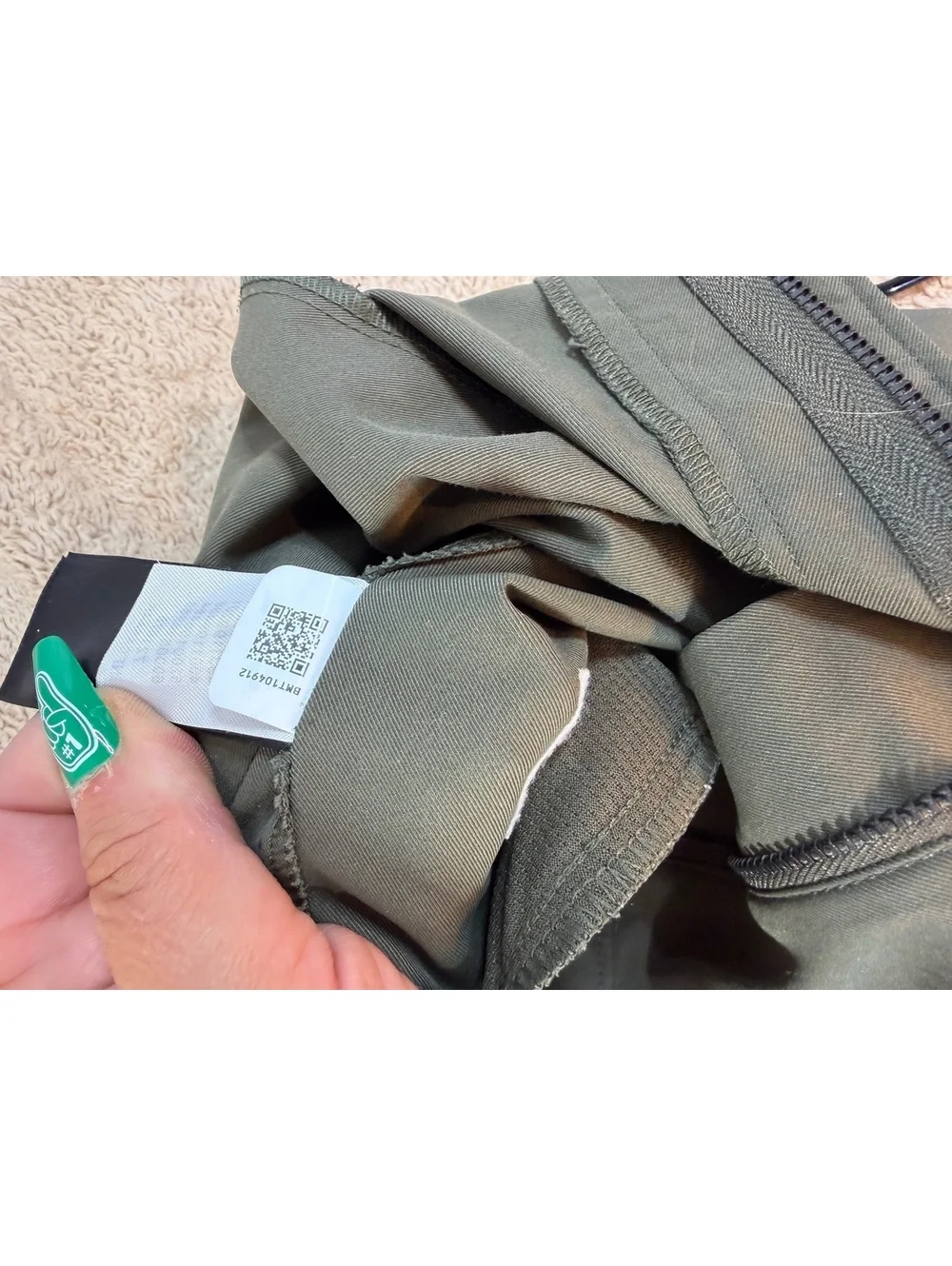 The North Face City Standard Modern Fit Pants Mens 34x32 Green Chino NF0A5A4K